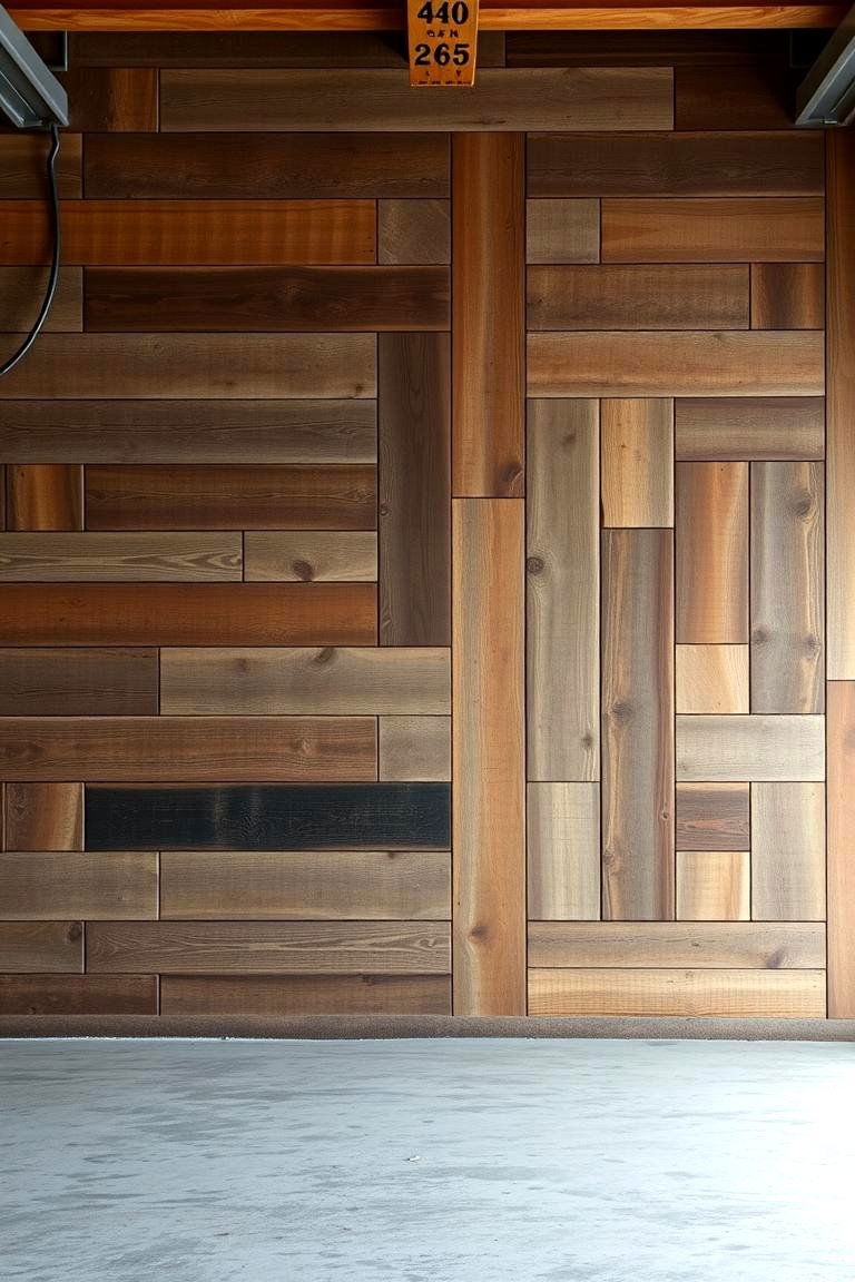 Reclaimed Wood Paneling - 24 Rustic Garage Ideas