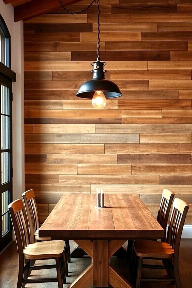 Reclaimed Wood Rustic Charm - 24 Wood Trim Accent Wall Ideas