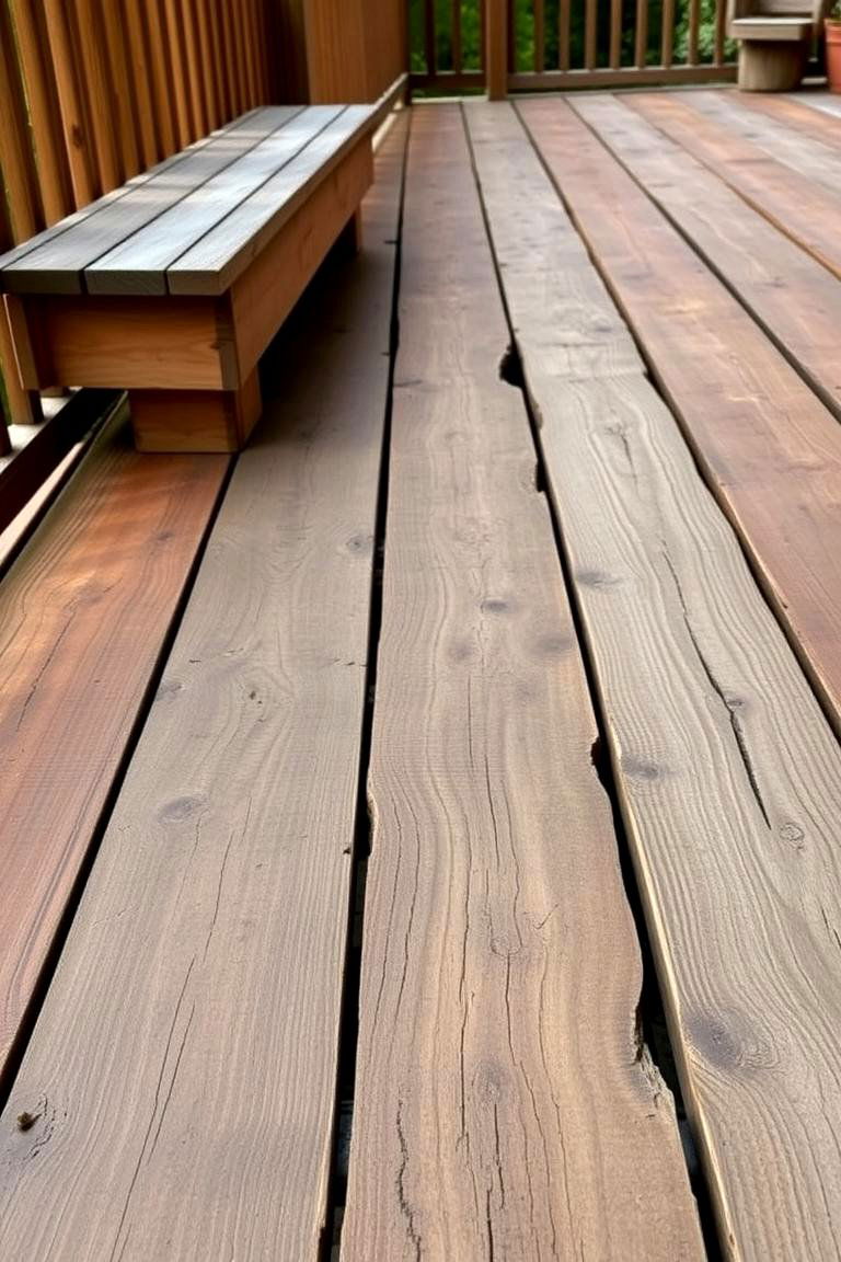 Reclaimed Wood Rustic Charm - 24 Deck Flooring Ideas