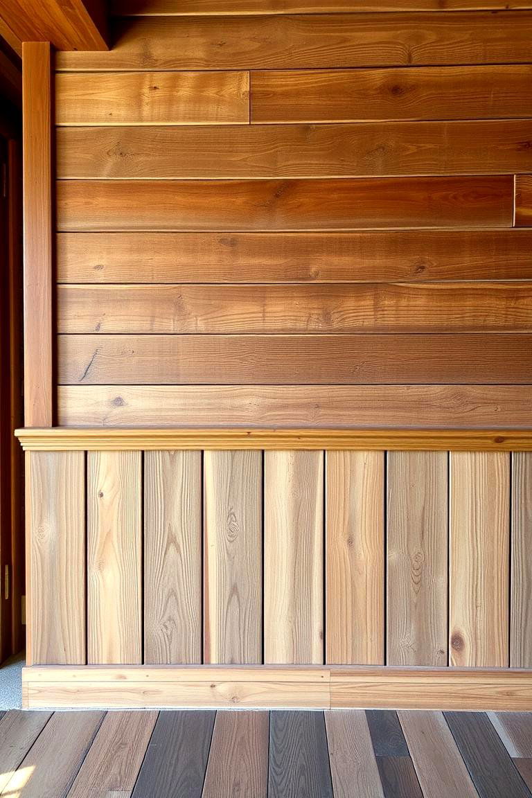 Reclaimed Wood Rustic Wainscoting - 24 Living Room Wainscoting Ideas