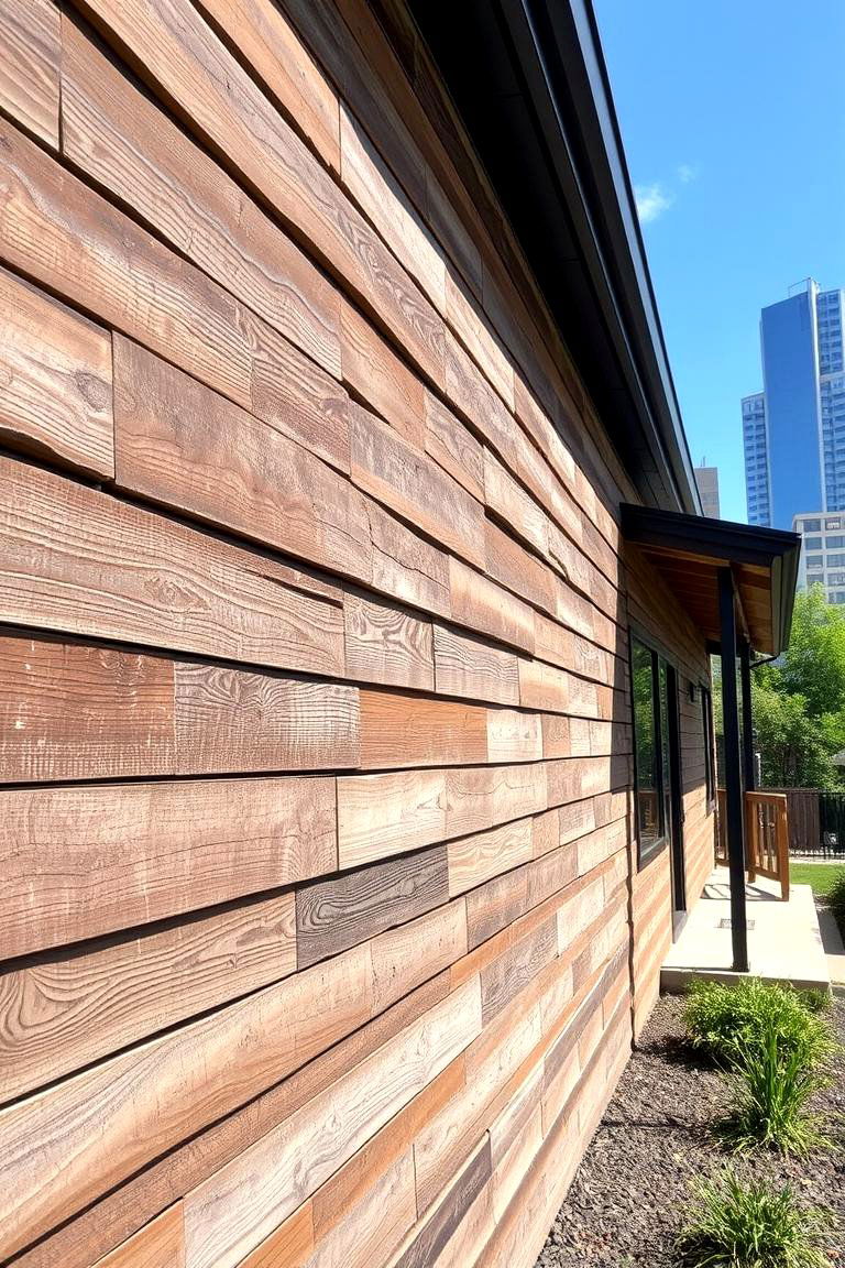 Reclaimed Wood Siding - 24 Modern Siding Ideas for a Contemporary Home