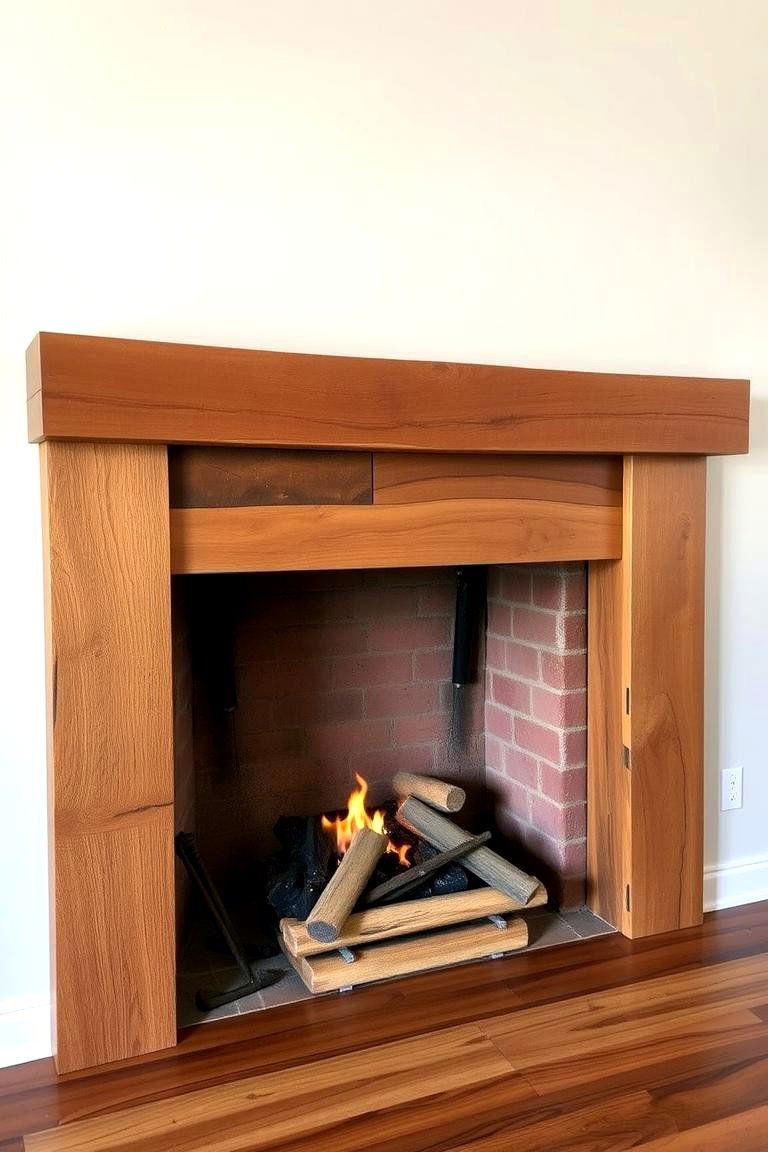 Reclaimed Wood Surround Elegance - 24 Craftsman-style Fireplace Ideas