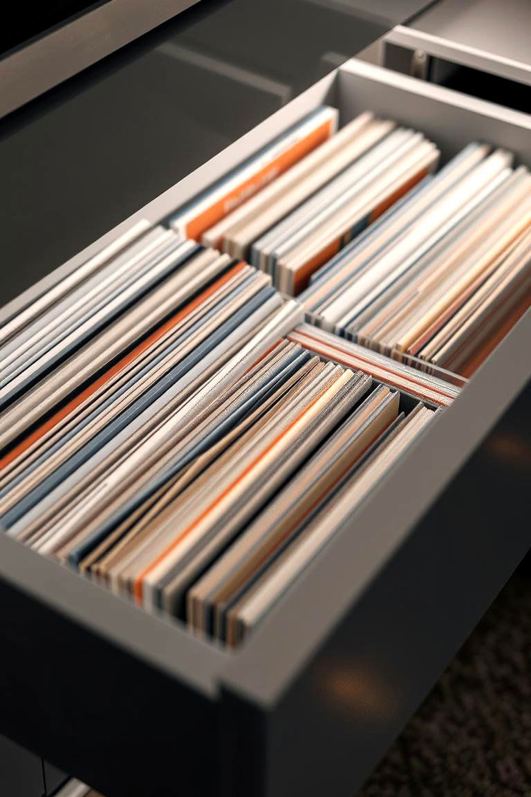 Record Drawer Inserts - 24 Vinyl Record Storage Ideas