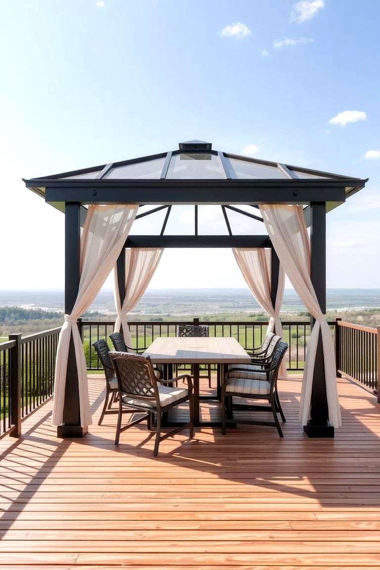 Rectangular Gazebo - 24 Gazebo on Deck Ideas