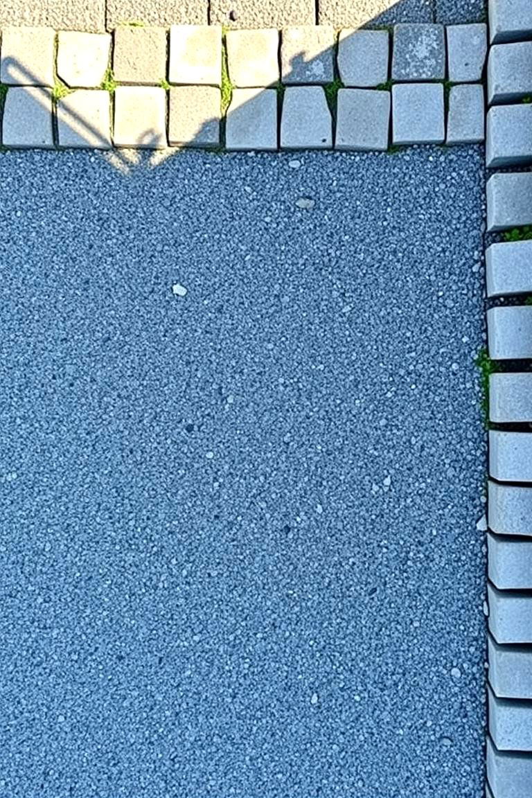 Recycled Concrete Block Outline - 24 Gravel Driveway Edging Ideas