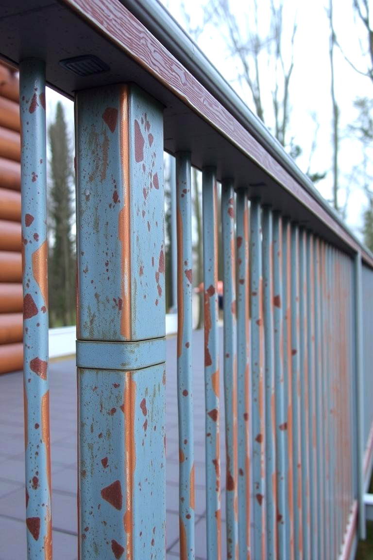 Recycled Metal Railing for Sustainability - 24 Metal Deck Railing Ideas