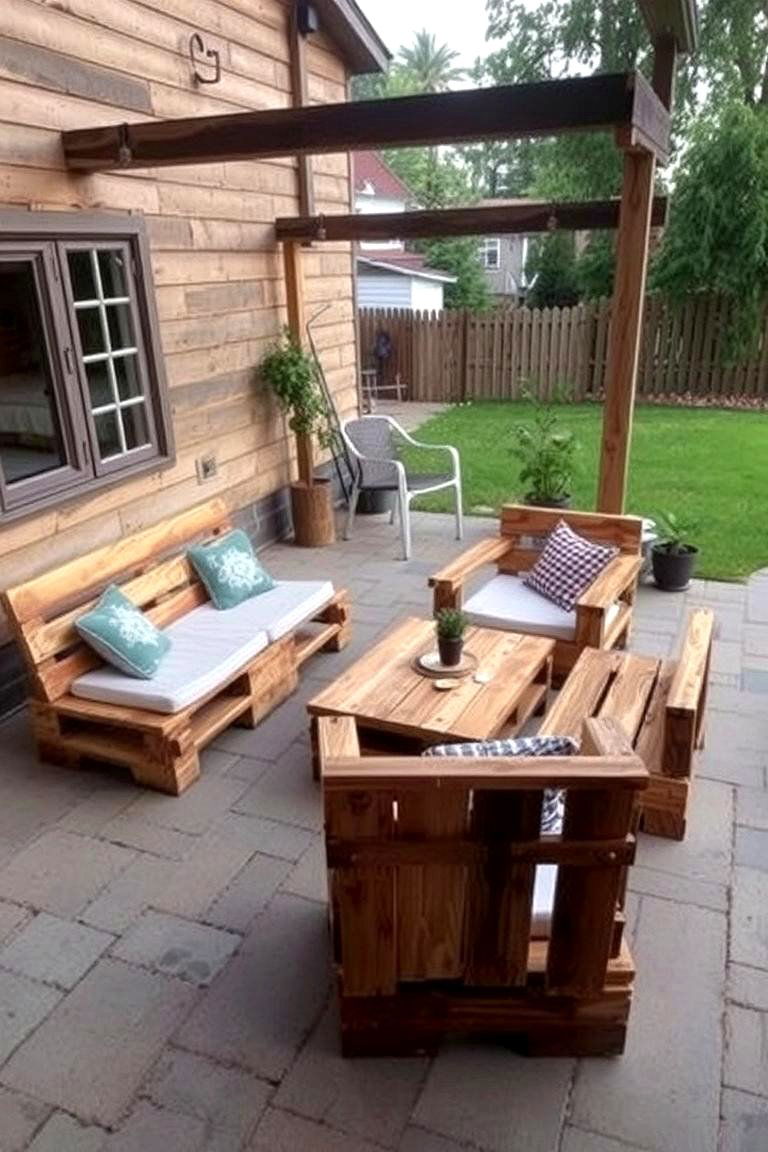 Recycled Pallet Furniture - 24 Small Patio Ideas