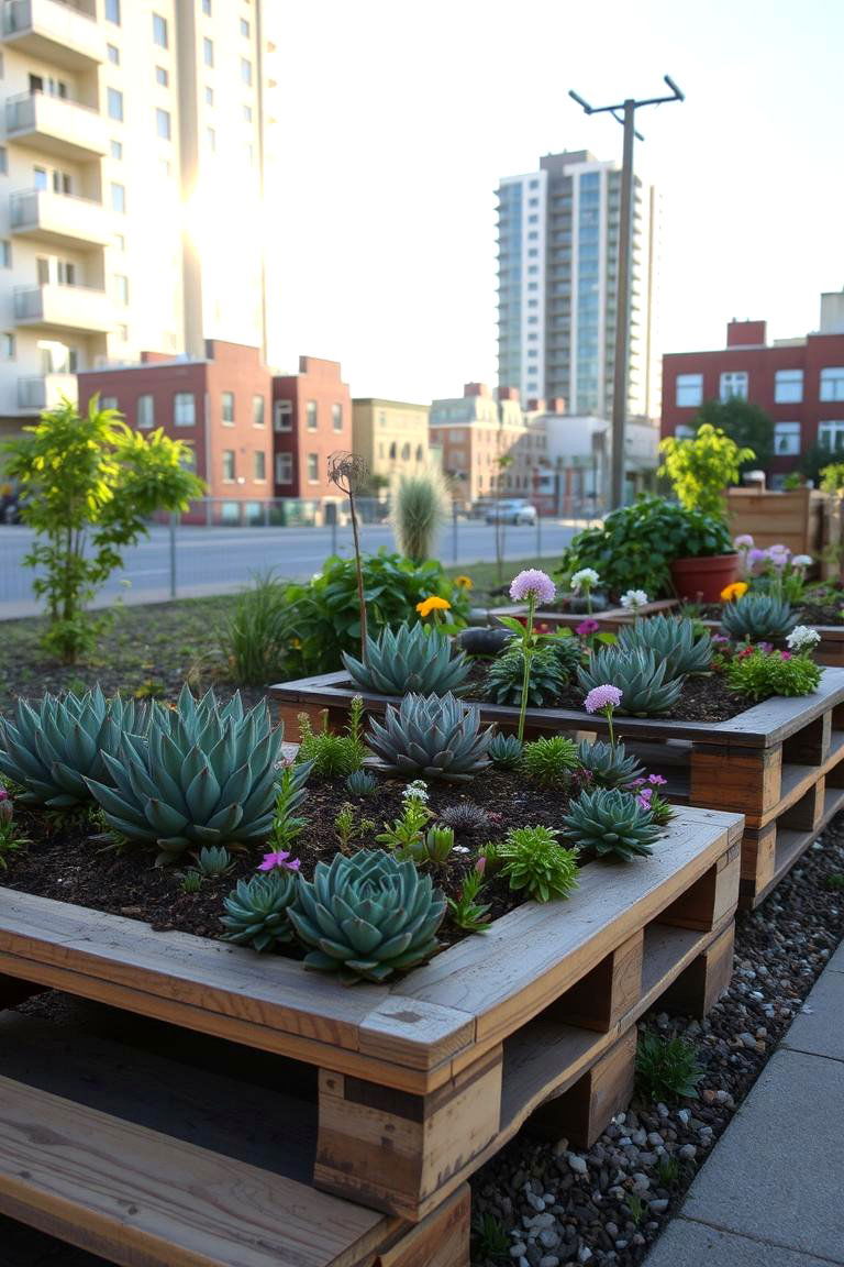 Recycled Pallet Planters - 24 Budget Small Garden Ideas