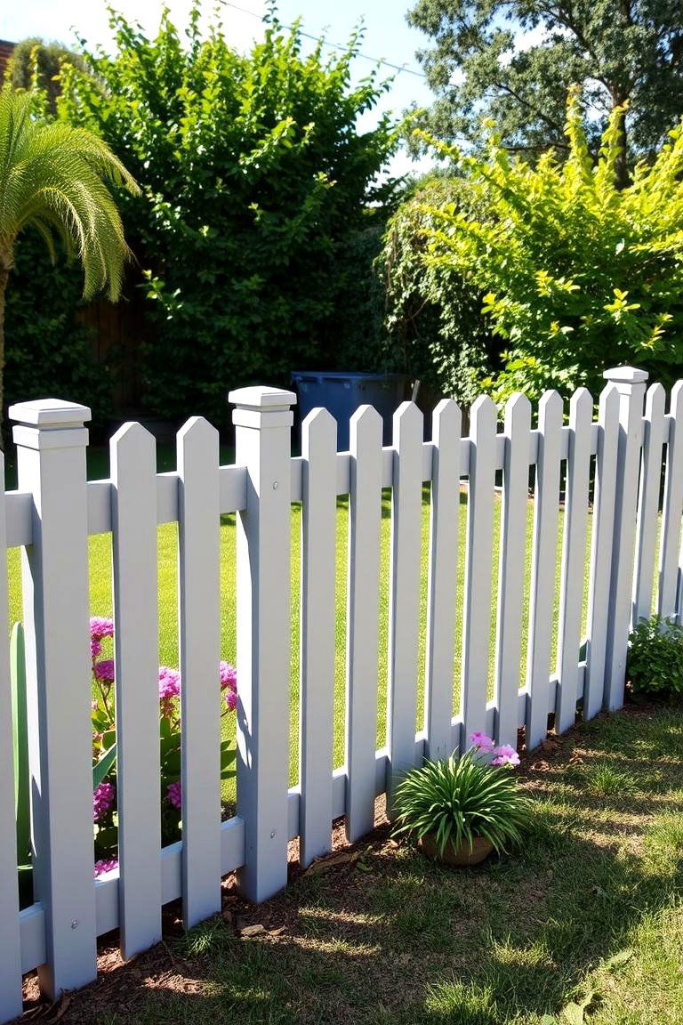 Recycled Plastic Lumber Fence - 24 Small Garden Fence Ideas