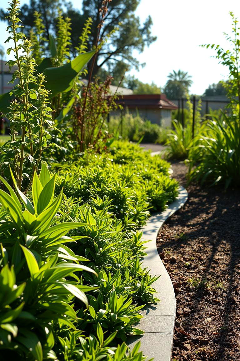 Recycled Rubber Edging for Sustainability - 24 Mulch Edging Ideas