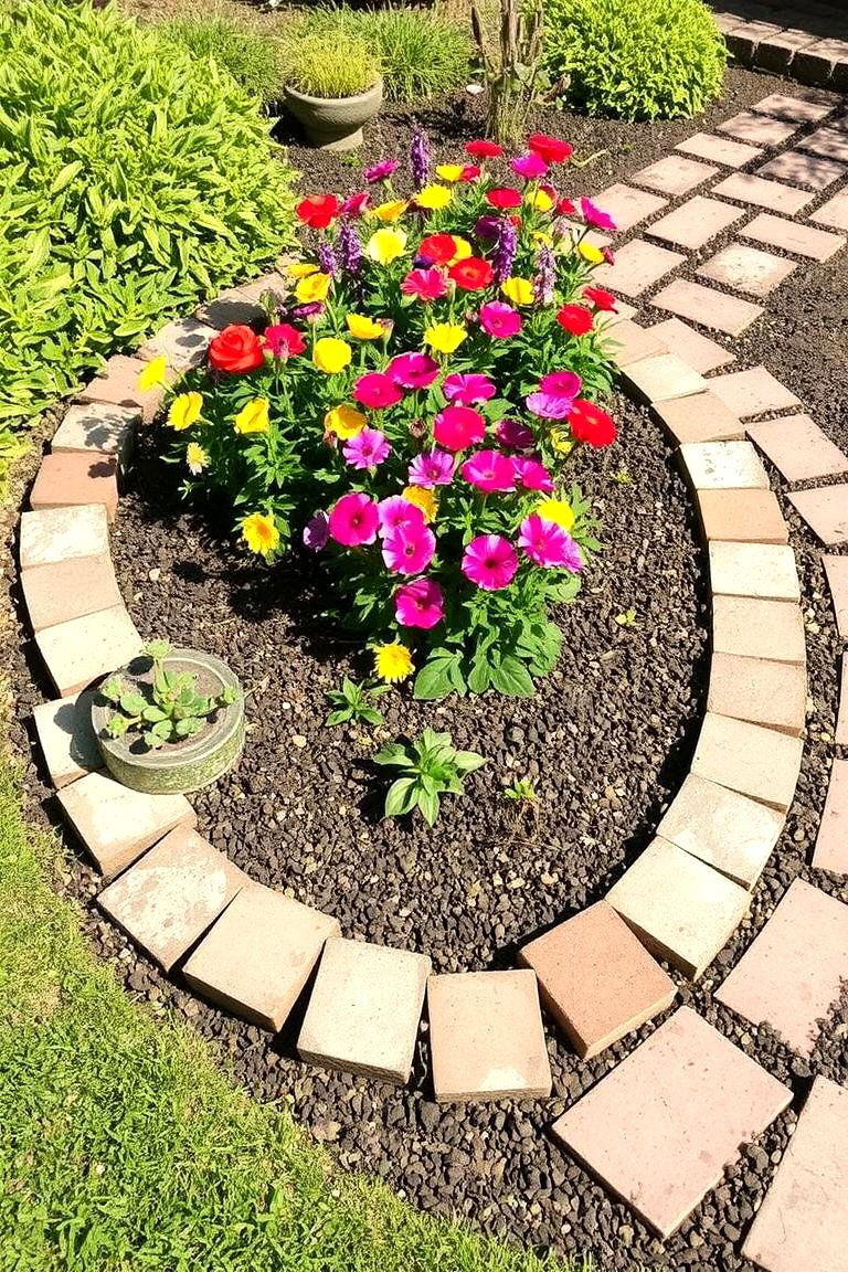 Recycled Stone Edging - 24 Stone Garden Edging Ideas