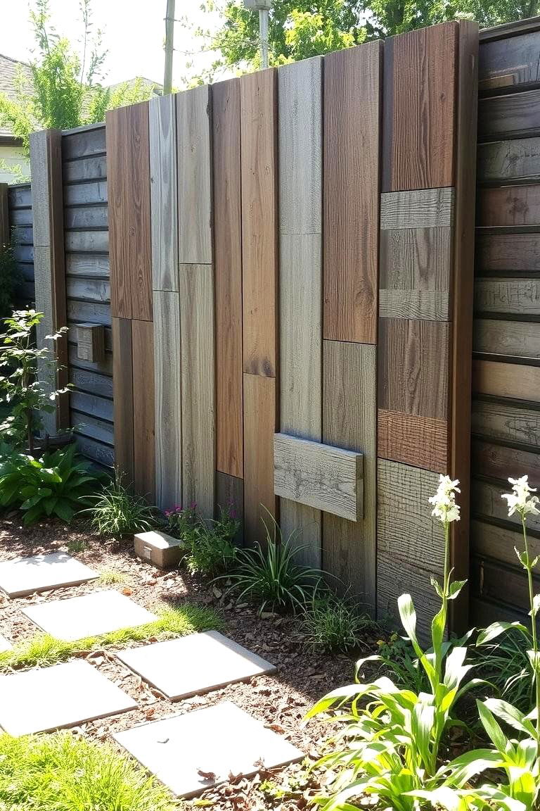 Recycled Wood Panels - 24 Garden Screening Ideas