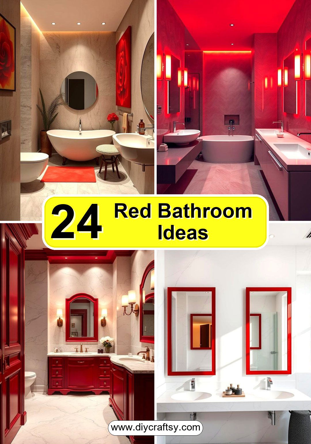Red Bathroom Ideas