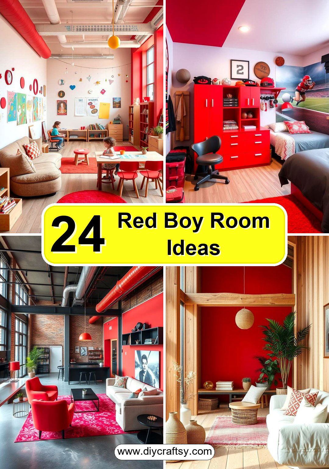 Red Boy Room Ideas