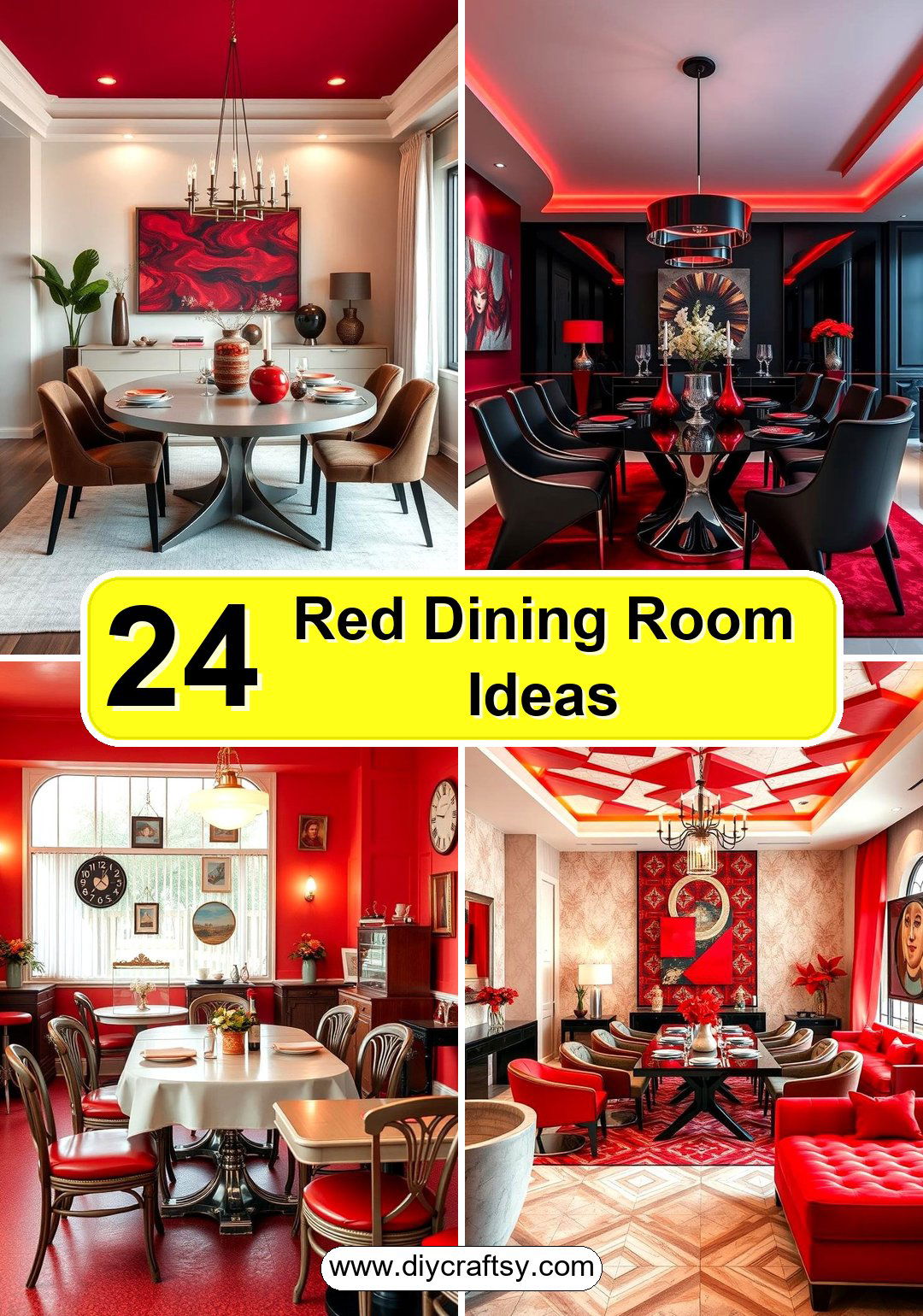 Red Dining Room Ideas