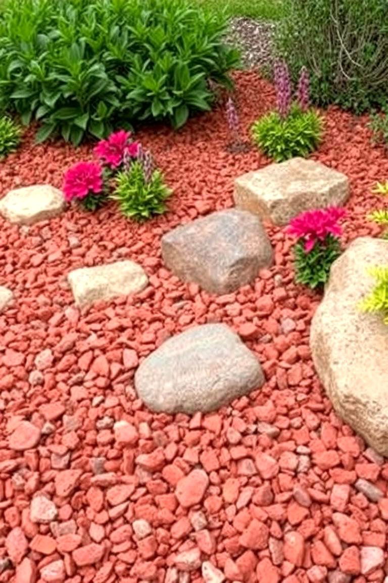 Red Lava Rock Mulch Alternative - 24 Red Lava Rock Landscaping Ideas