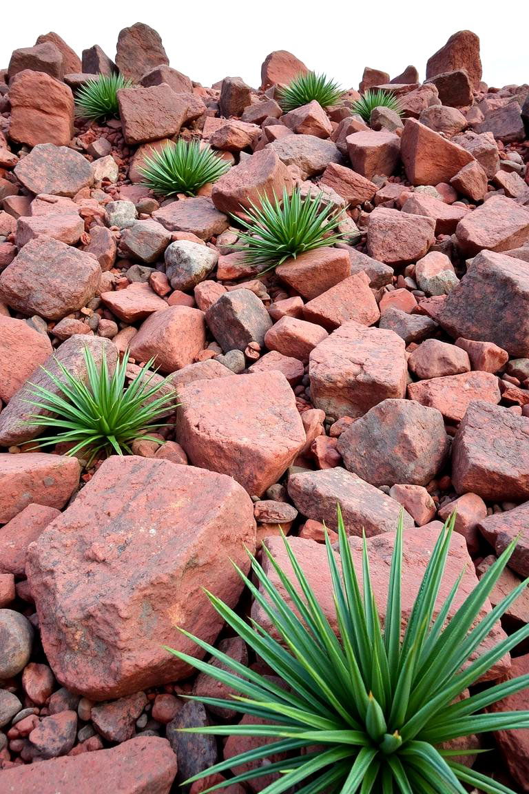 Red Lava Rock Rock Garden - 24 Red Lava Rock Landscaping Ideas