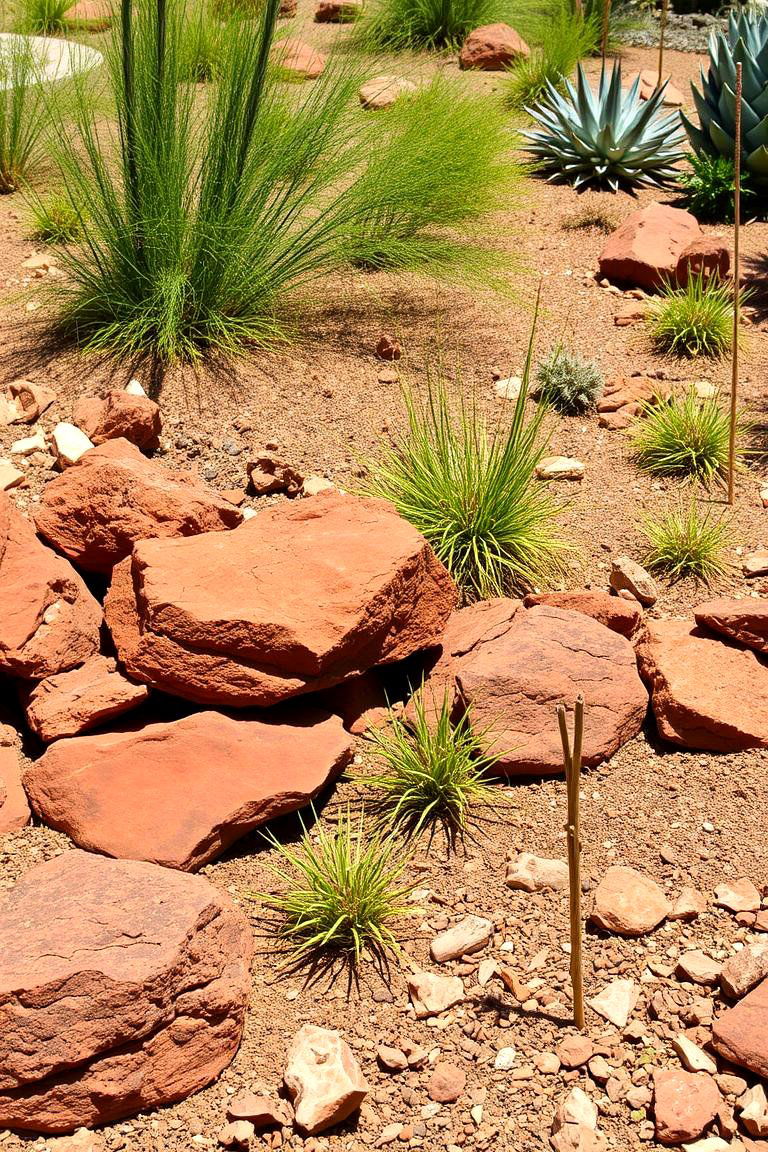 Red Lava Rock in Xeriscaping - 24 Red Lava Rock Landscaping Ideas