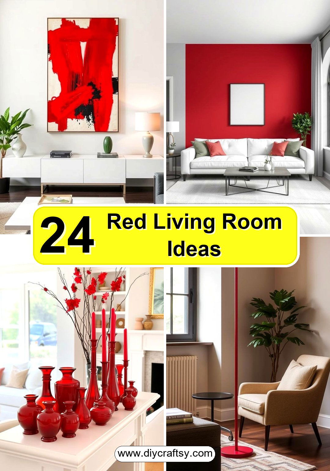 Red Living Room Ideas
