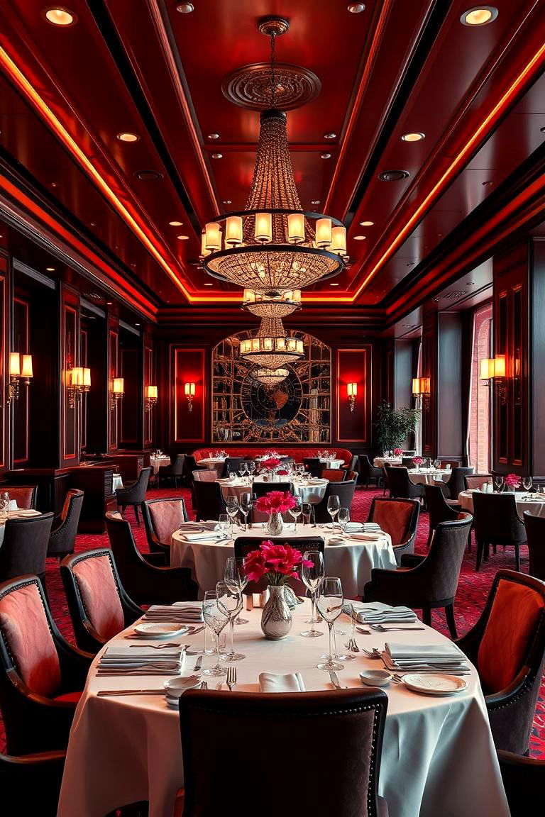 Red Luxe Dining Room - 24 Red Dining Room Ideas