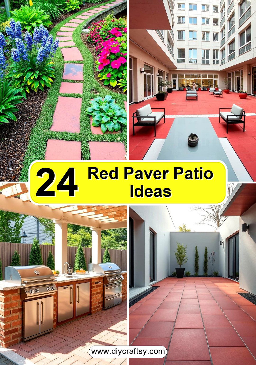 Red Paver Patio Ideas