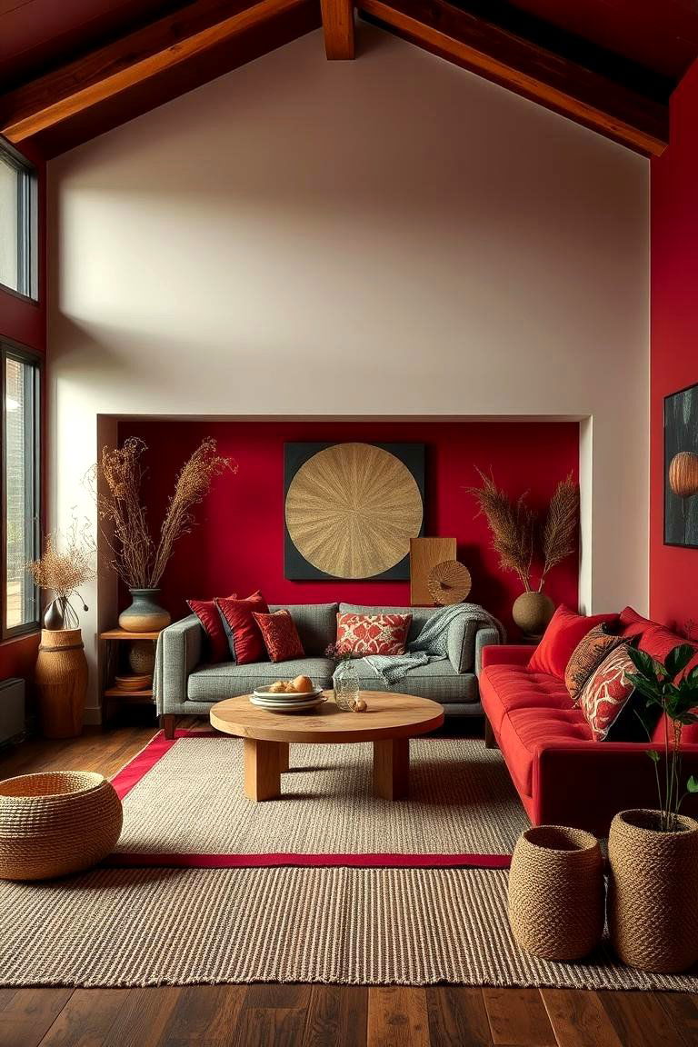 Red and Earthy Organic Elements - 24 Red Boy Room Ideas