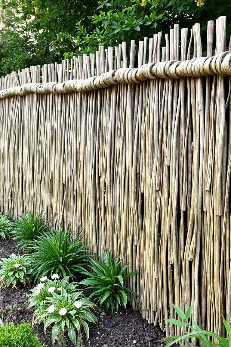Reed Roll Privacy Fence - 24 Cheap Privacy Fence Ideas