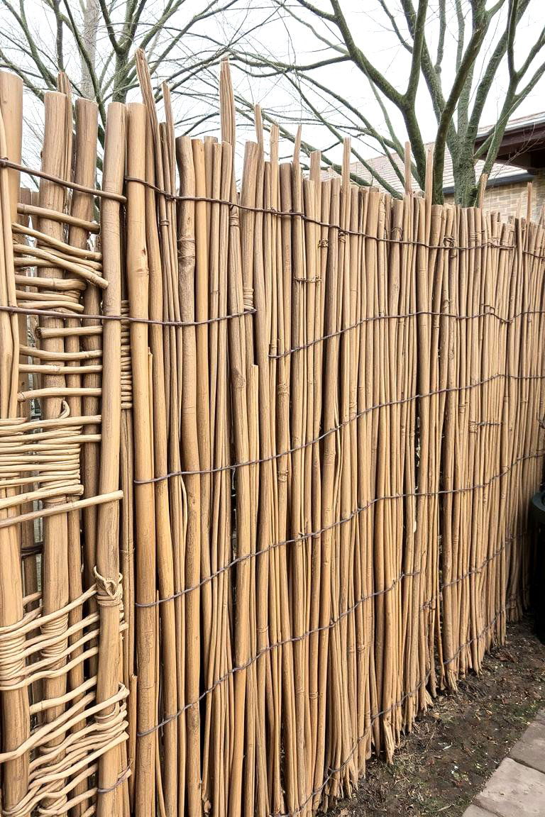 Reed or Willow Fencing - 24 Outdoor Privacy Screen Ideas
