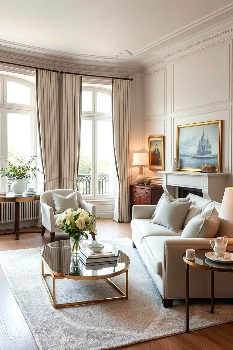 Refined French Riviera Vibe - 24 Parisian Themed Bedroom Ideas
