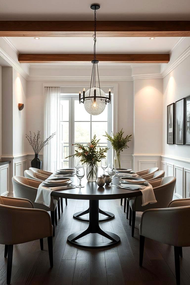 Refined Simplicity Dining - 24 masculine dining room ideas