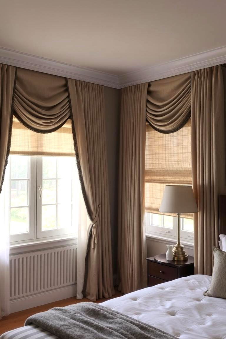 Refined Window Treatments - 24 Glam Bedroom Ideas