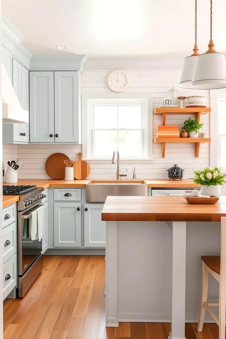 Refreshing Light Blue Breeze - 24 Kitchen Color Ideas