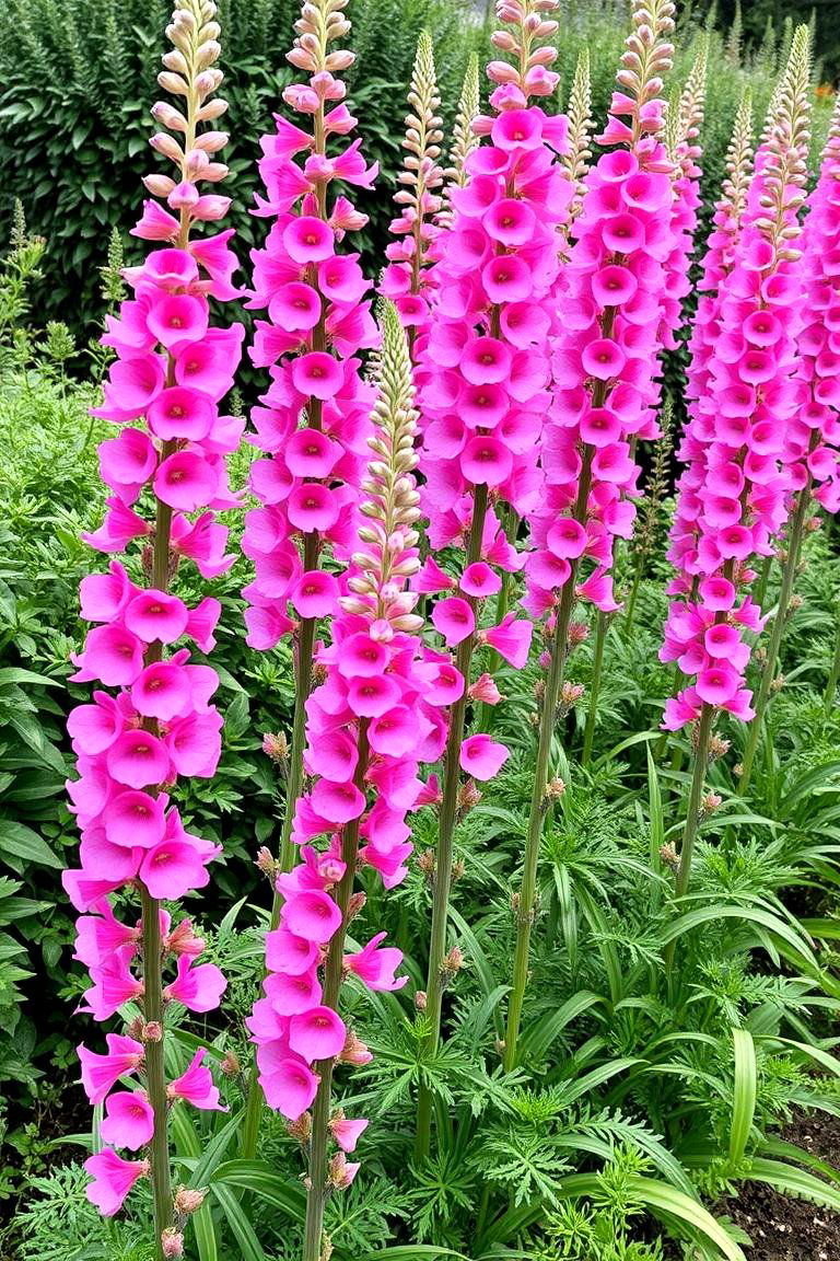 Refreshing Pink Snapdragon Row - 24 Pink Garden Ideas