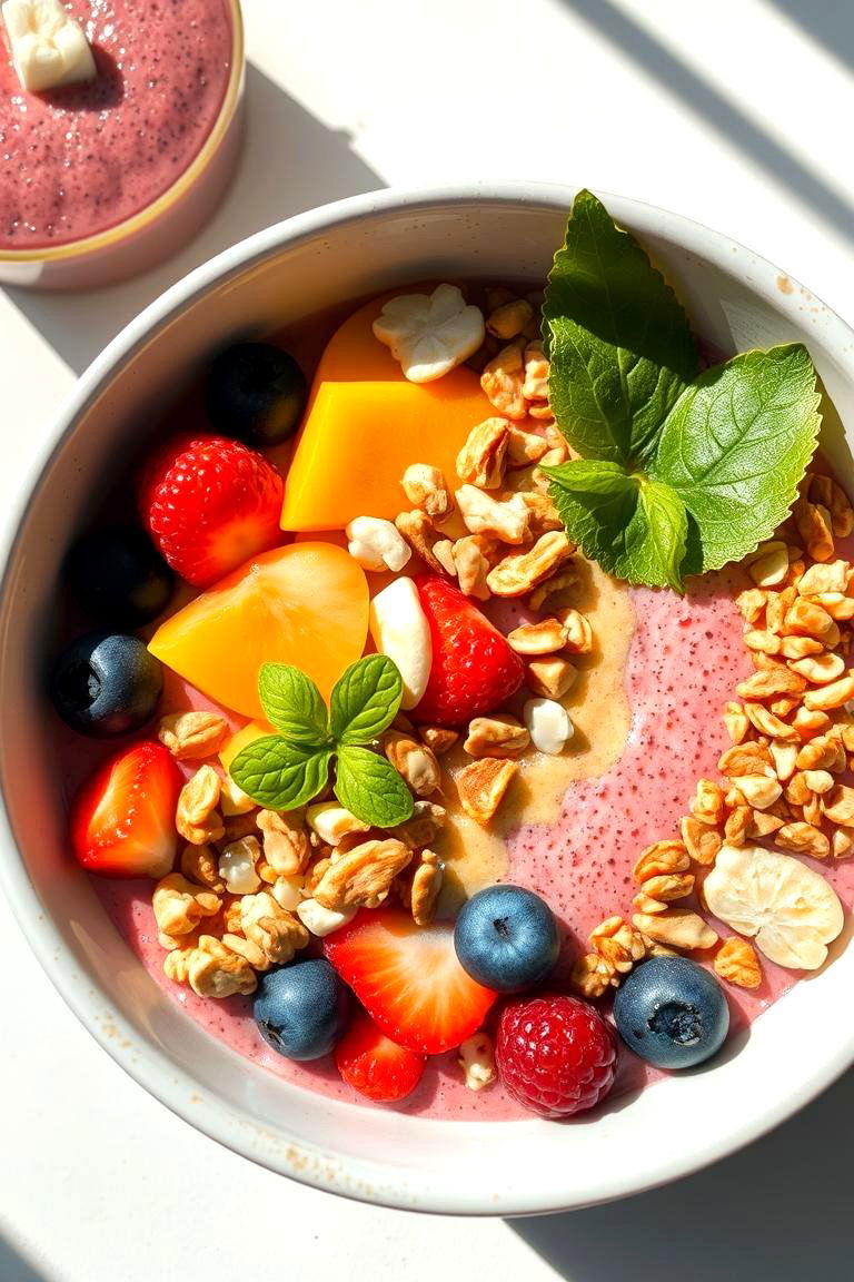Refreshing Tropical Smoothie Bowls - 24 Tropical Kitchen Ideas