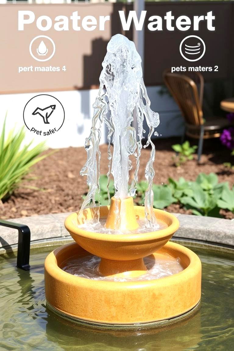 Refreshing Water Fountain - 24 Dog Balcony Ideas