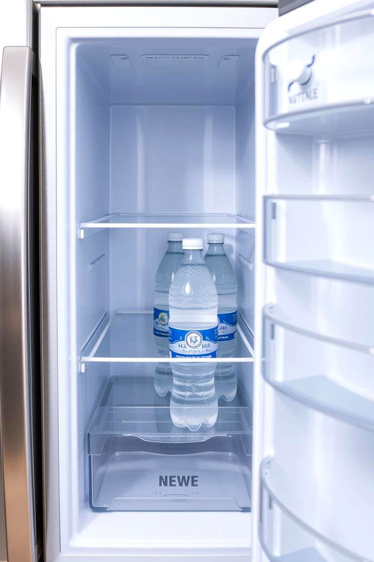 Refrigerator Door for Cold Hydration - 24 Water Bottle Storage Ideas