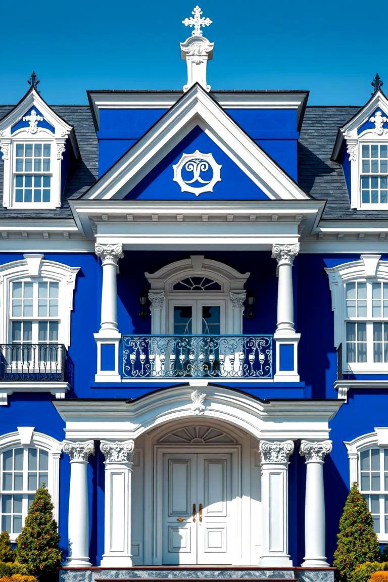Regal Royal Blue - 24 blue exterior house paint ideas