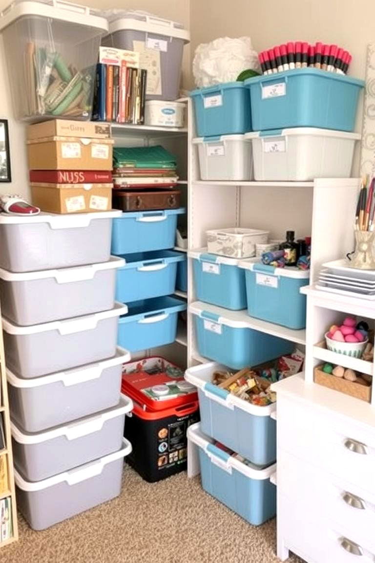 Regularly Declutter and Purge - 24 Small Craft Room Ideas