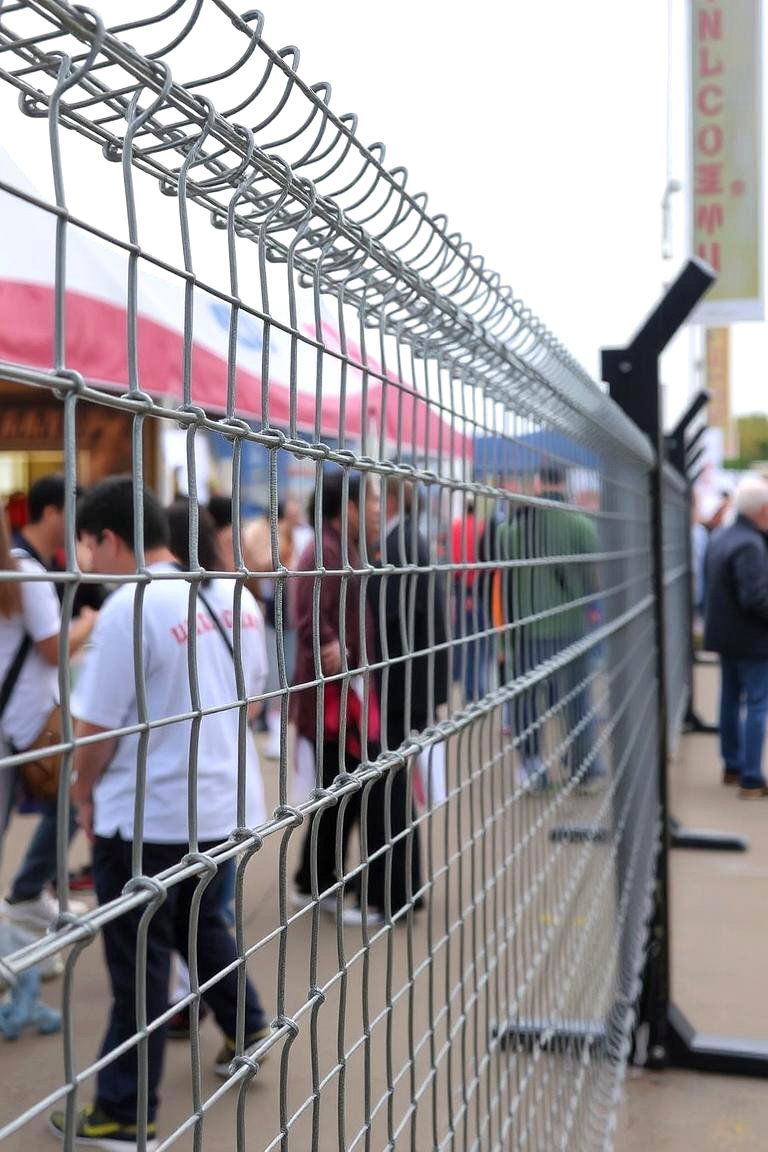 Reinforced Wire Fencing - 24 Temporary Fence Ideas