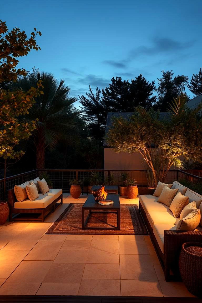 Relaxing Lounge Oasis - 24 Deck and Patio Combination Ideas