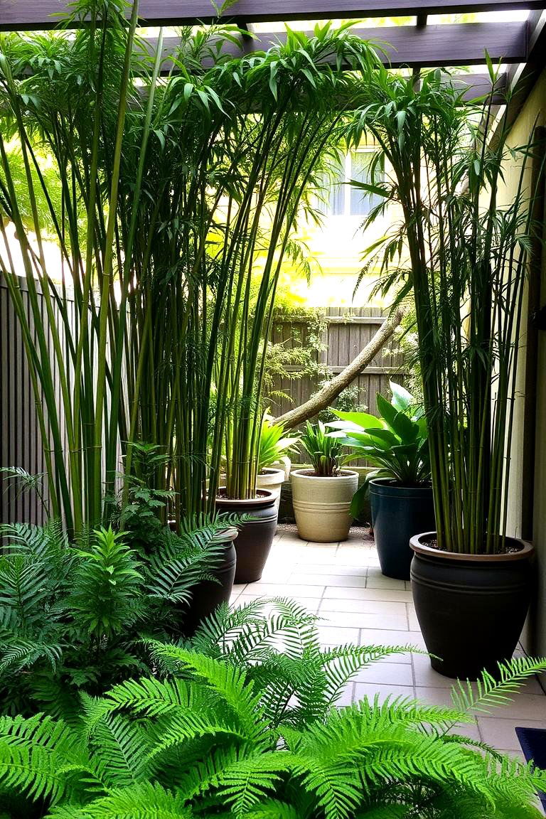 Relaxing Shady Retreat with Lush Foliage - 24 Patio Garden Ideas
