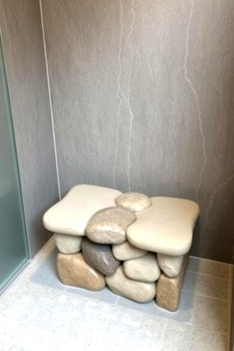 Relaxing Spa Style Shower Bench - 24 Shower Bench Ideas