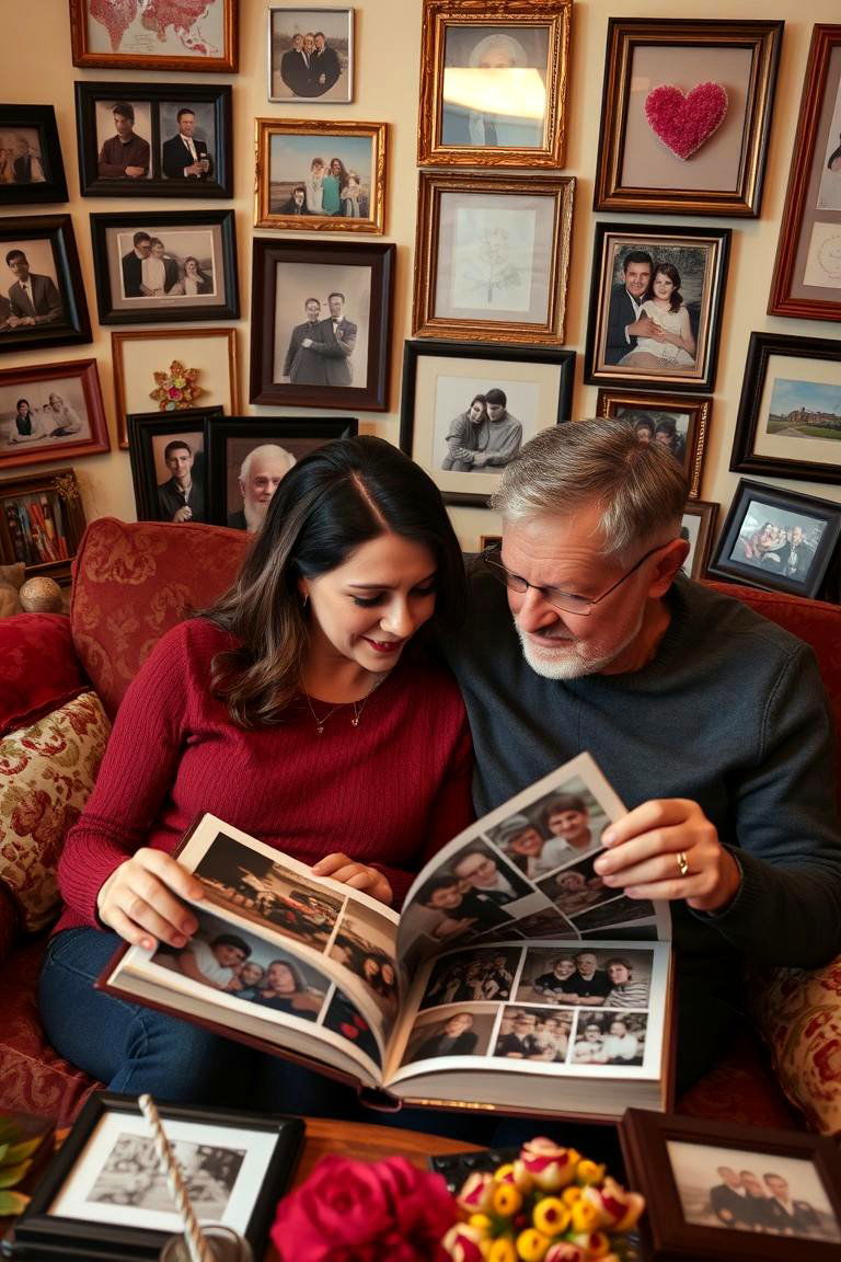 Reminisce by Looking Through Old Photos - 24 50th Wedding Anniversary Ideas