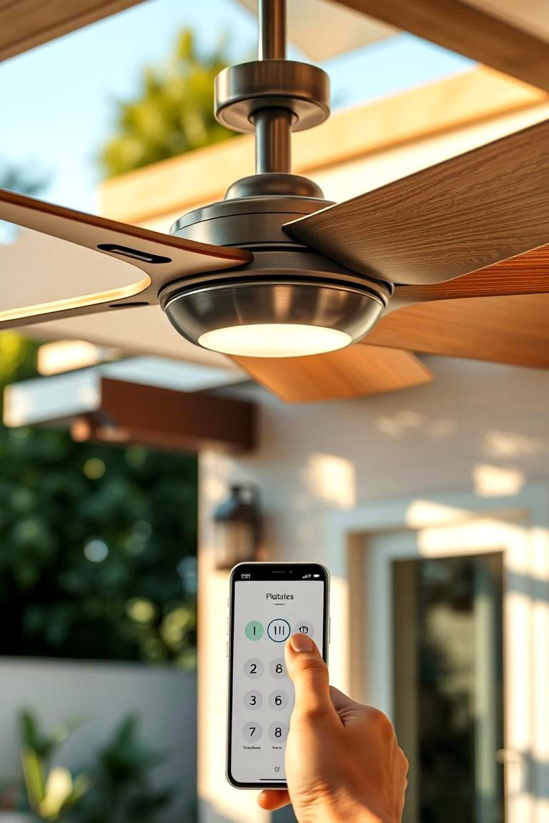 Remote Controlled Fan - 24 Patio Fan Ideas