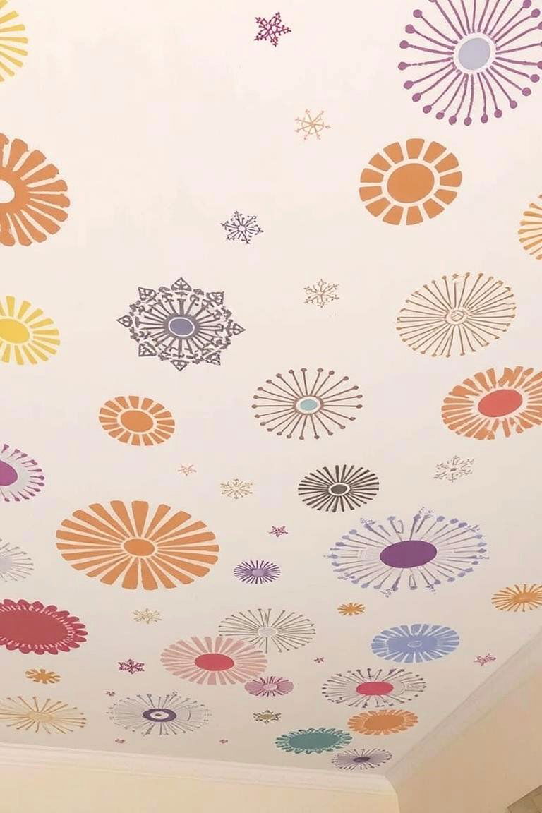 Removable Ceiling Decals - 24 Cheap Ceiling Ideas