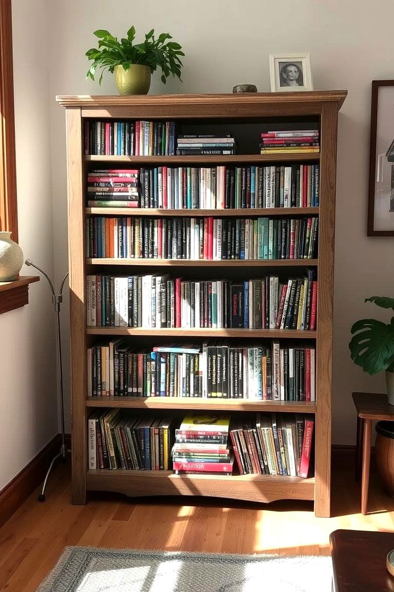 Repurposed Bookcases for CDs - 24 Cd Storage Ideas