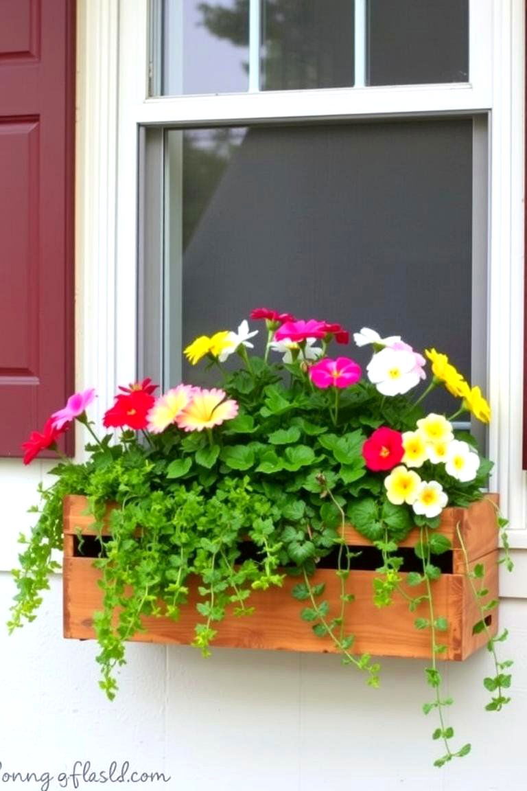 Repurposed Container Charm - 24 window box ideas