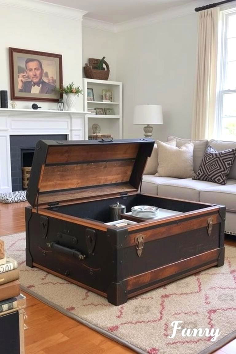 Repurposed Furniture - 24 Living Room Storage Ideas