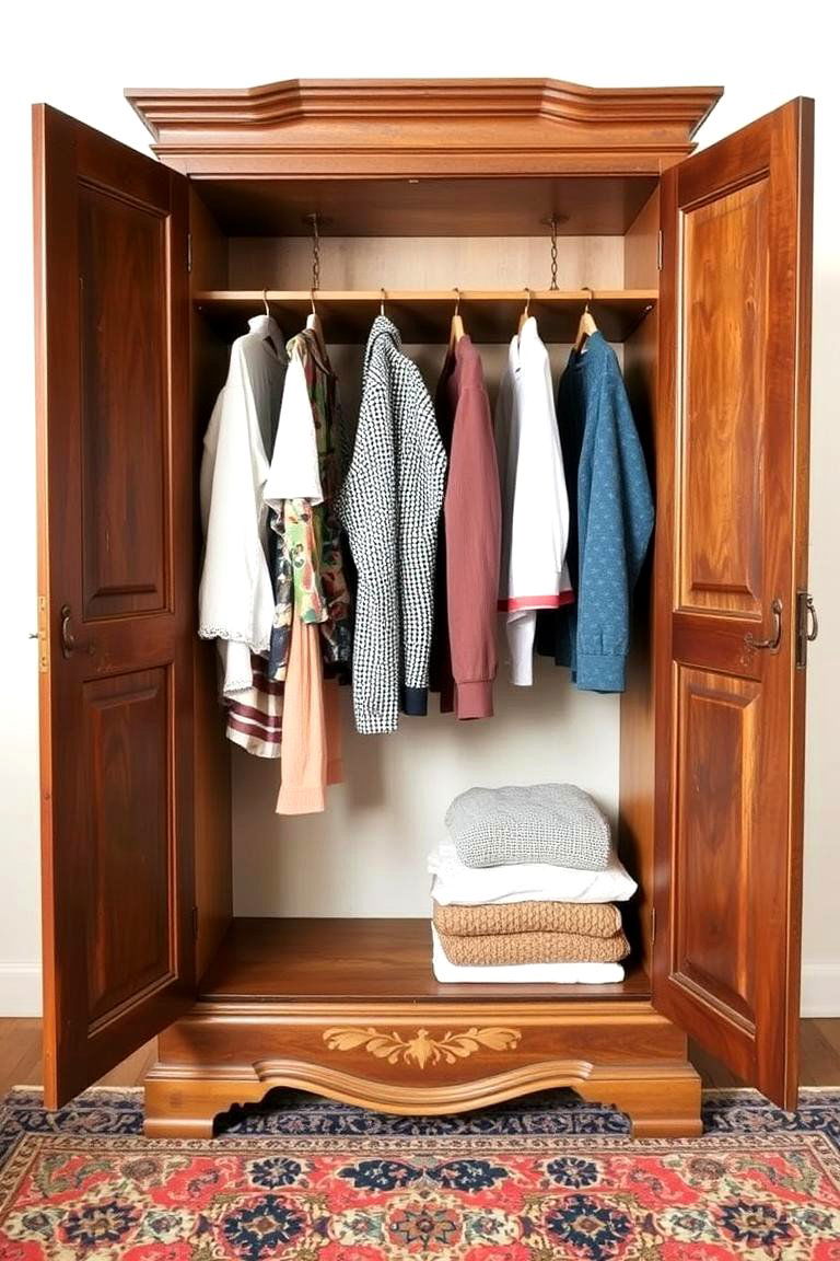Repurposed Furniture Closet - 24 Open Closet Ideas