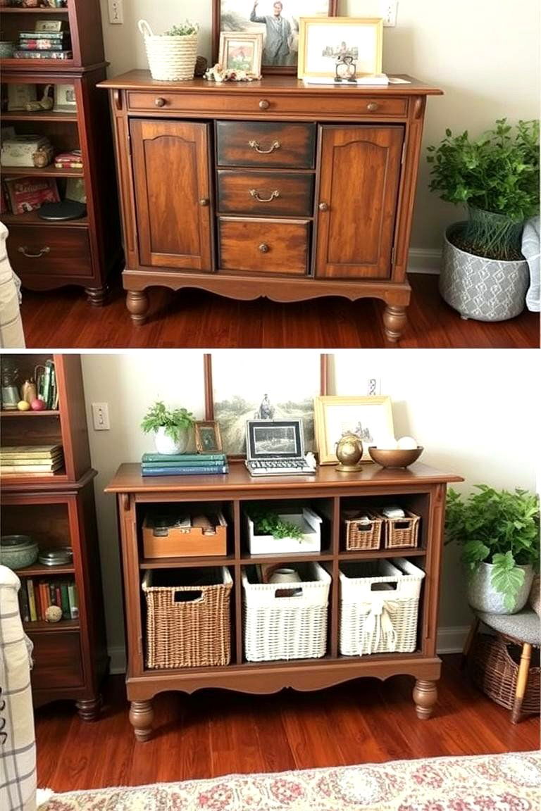 Repurposed Furniture Solutions - 24 Clothes Storage Ideas